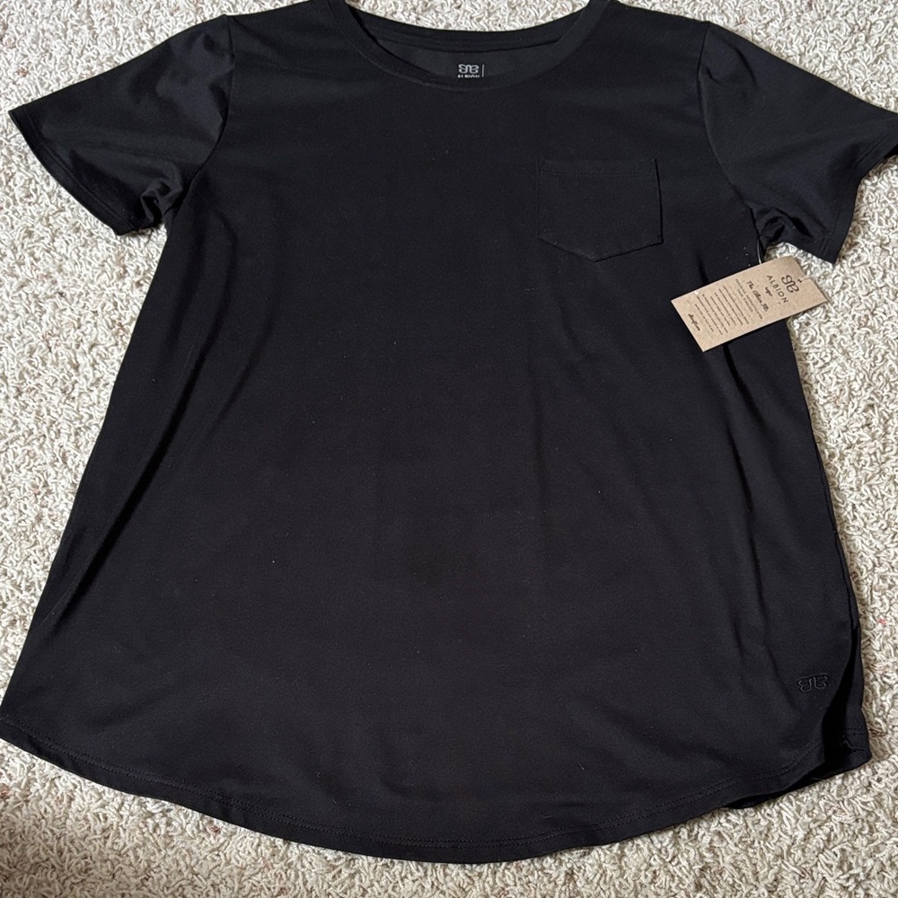 Albion Black Crew Neck Tee